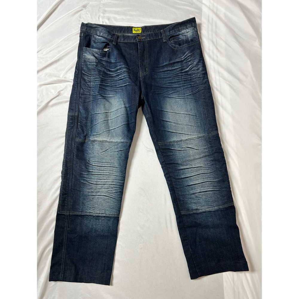 Drayko Mens Kevlar Lined Motorcycle Riding Jeans Dark Wash Denim Biker  Sz 40